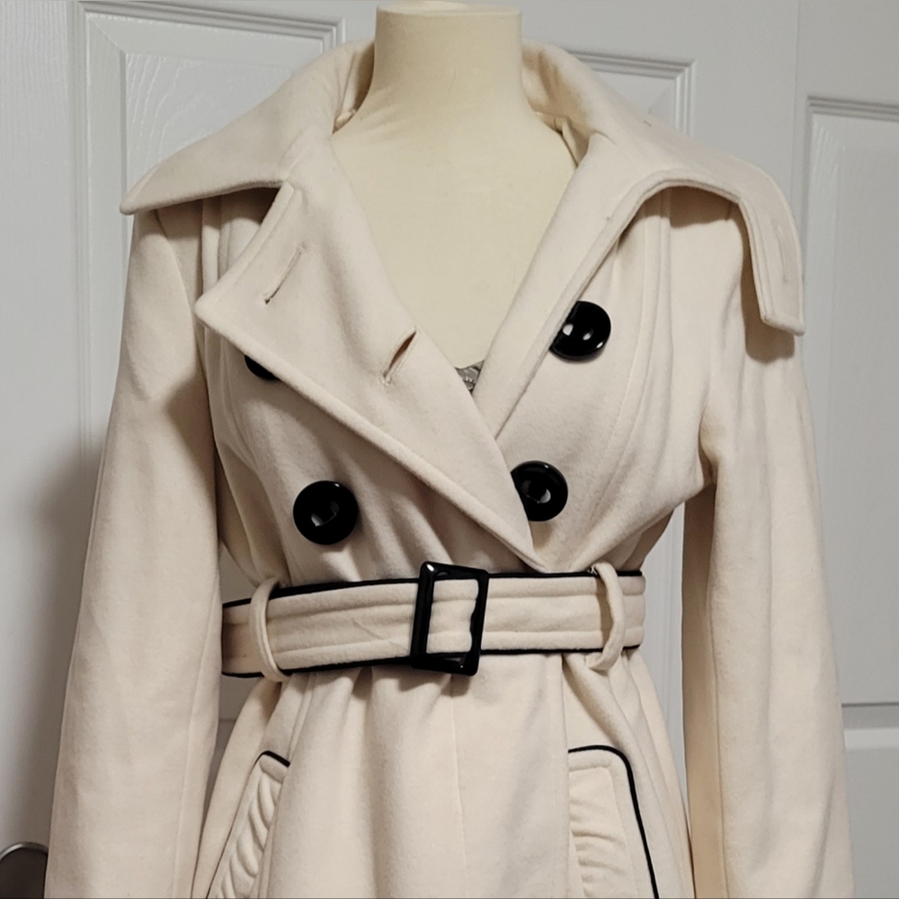 Vintage Bebe Wool Trench Coat